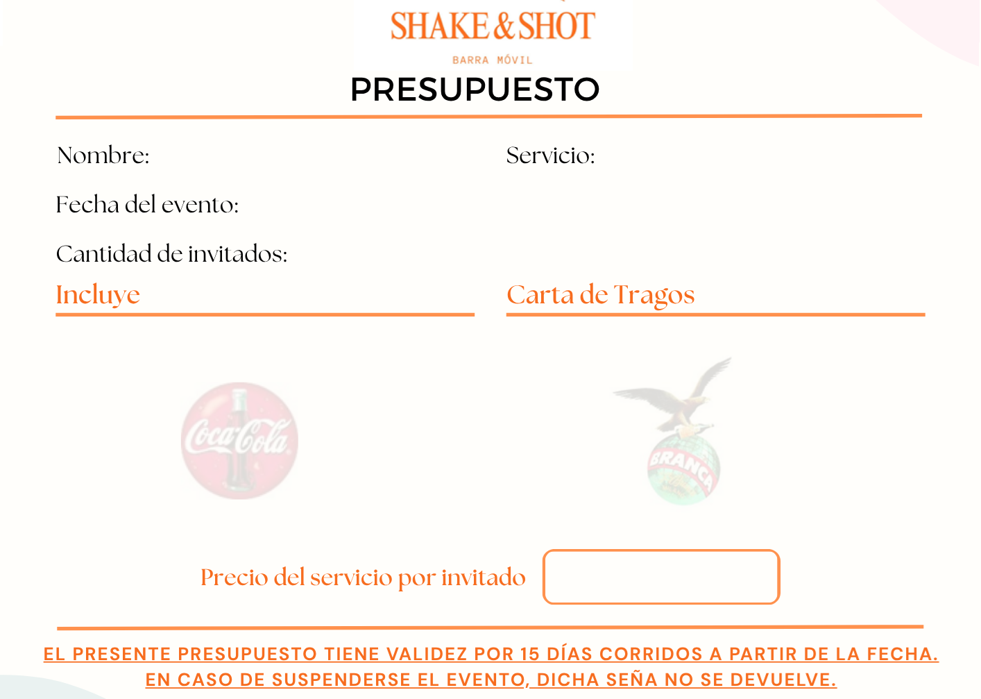 Creación de presupuesto en PresupuestApp