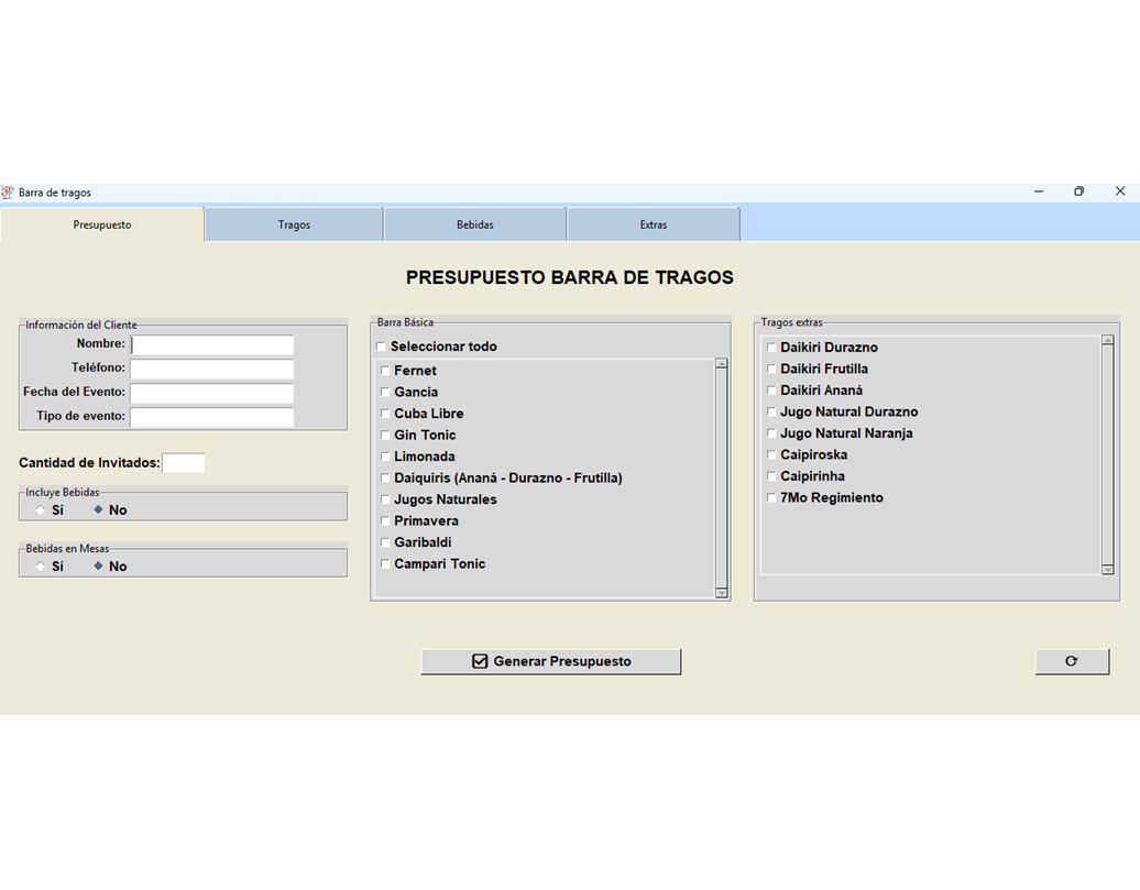 PresupuestApp desarrollado con Python